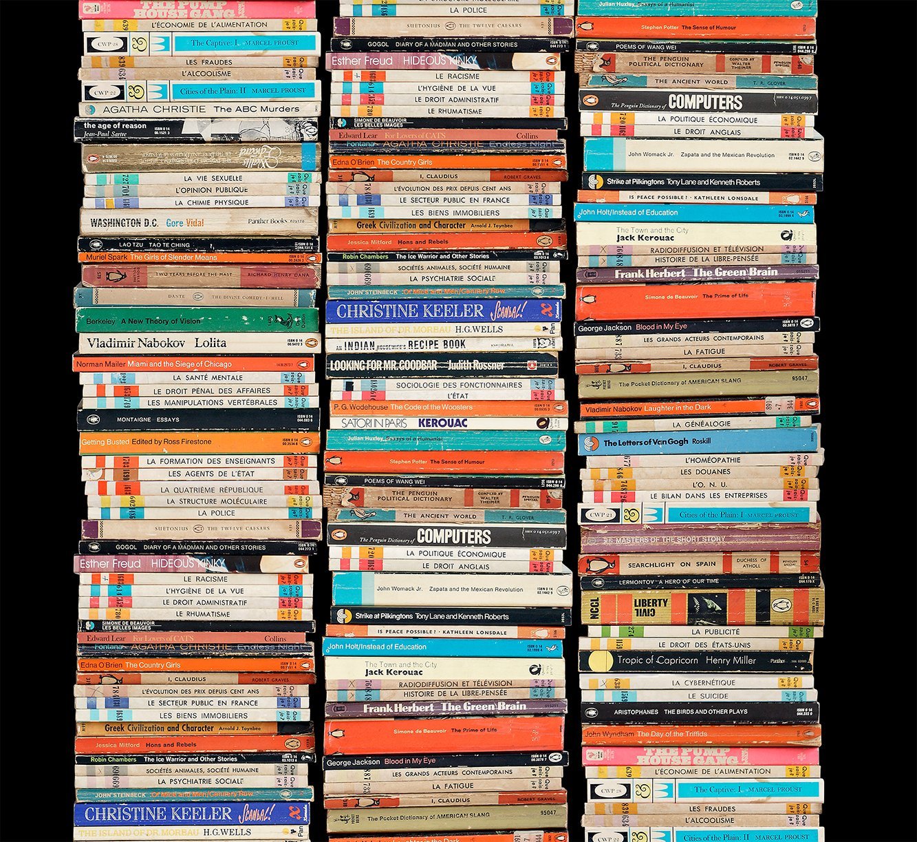 Paperbacks - Three Stacks