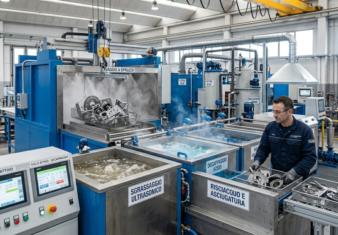 Impianti di lavaggio, sgrassaggio e decappaggio