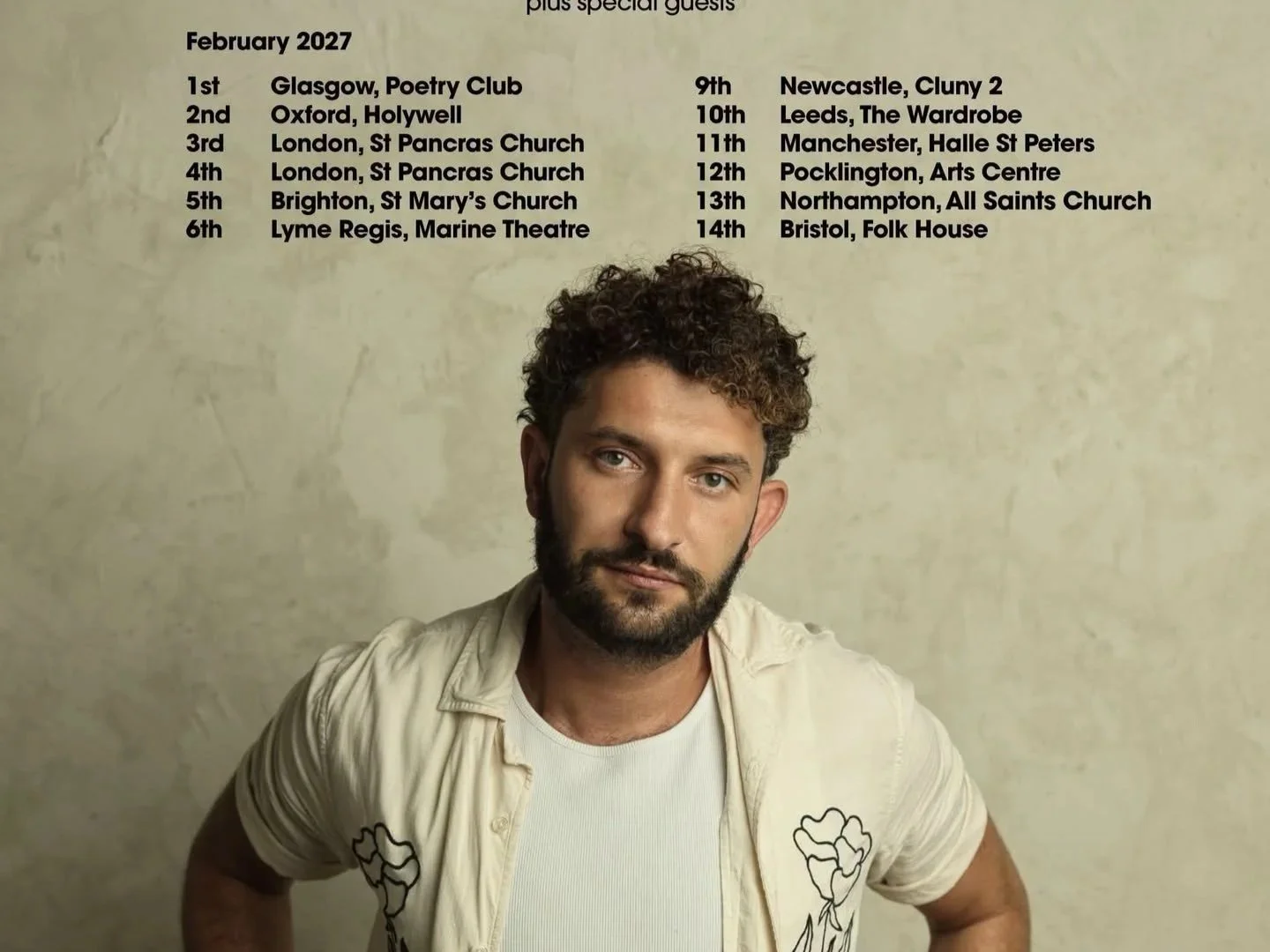 Billy Lockett’s February 2027 UK tour is on sale now
