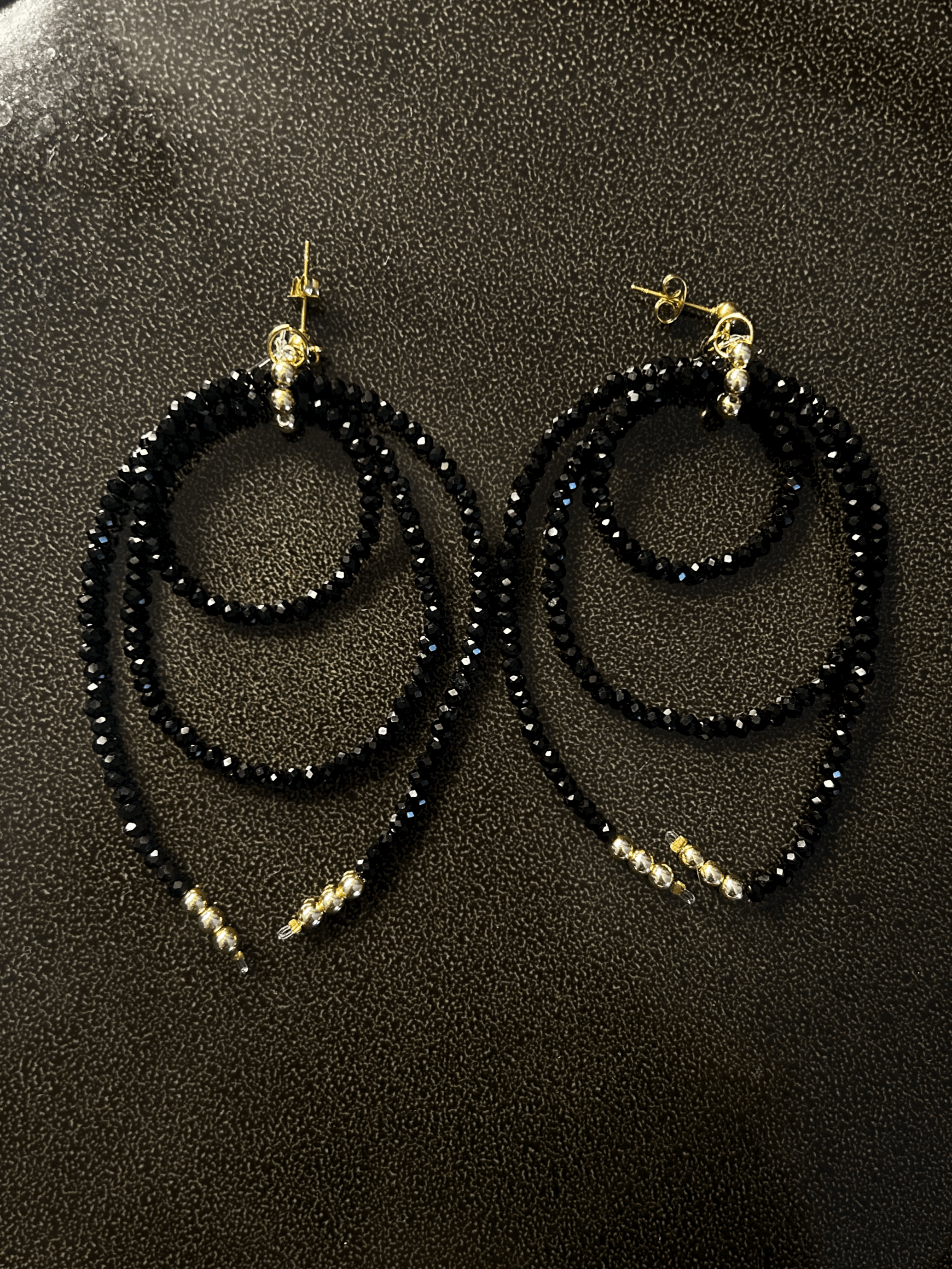 Orecchini Intreccio- Nero