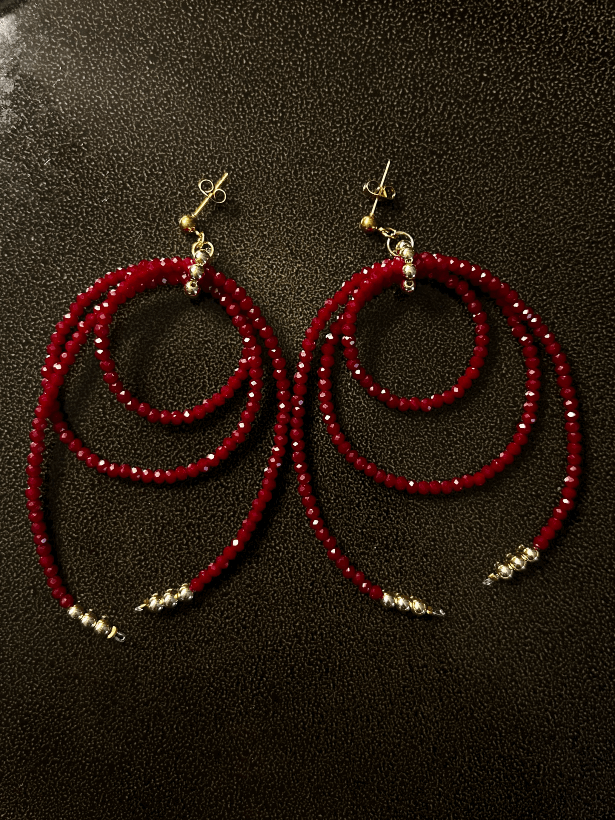 Orecchini intreccio- Bordeaux