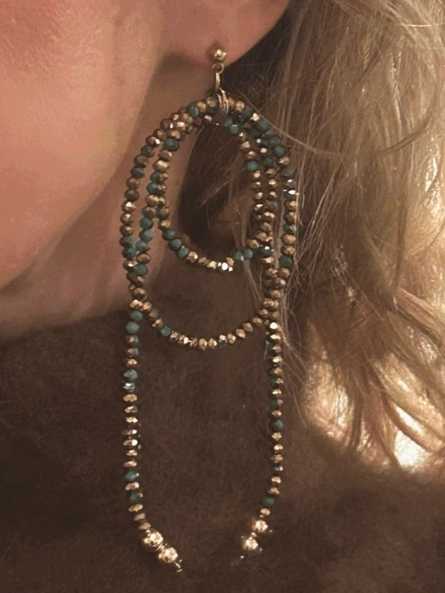 Orecchini Intreccio- verde