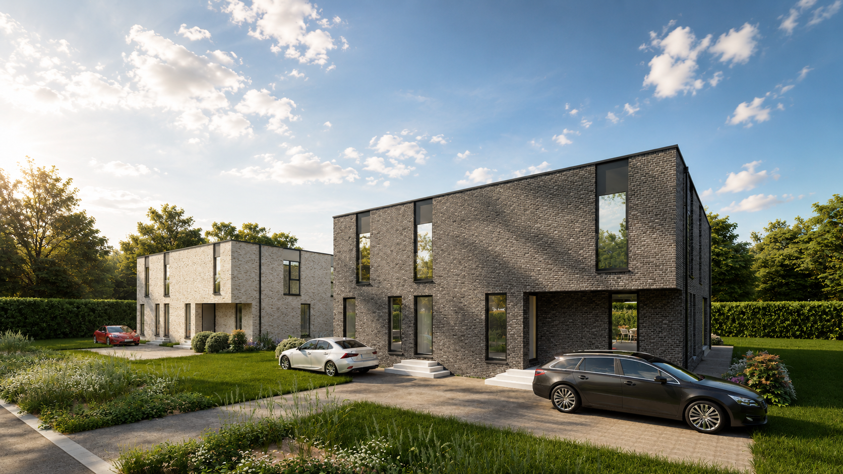 4 maisons neuves en style moderne à Herselt 
