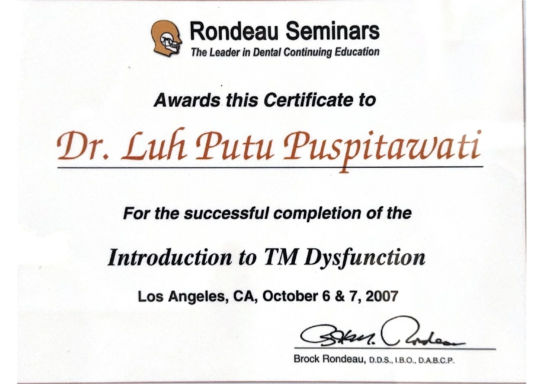 TM Dsyfunction