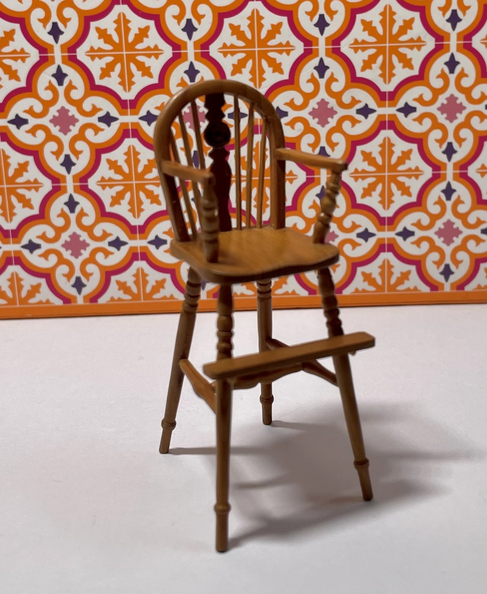 Child's high chair in Yew