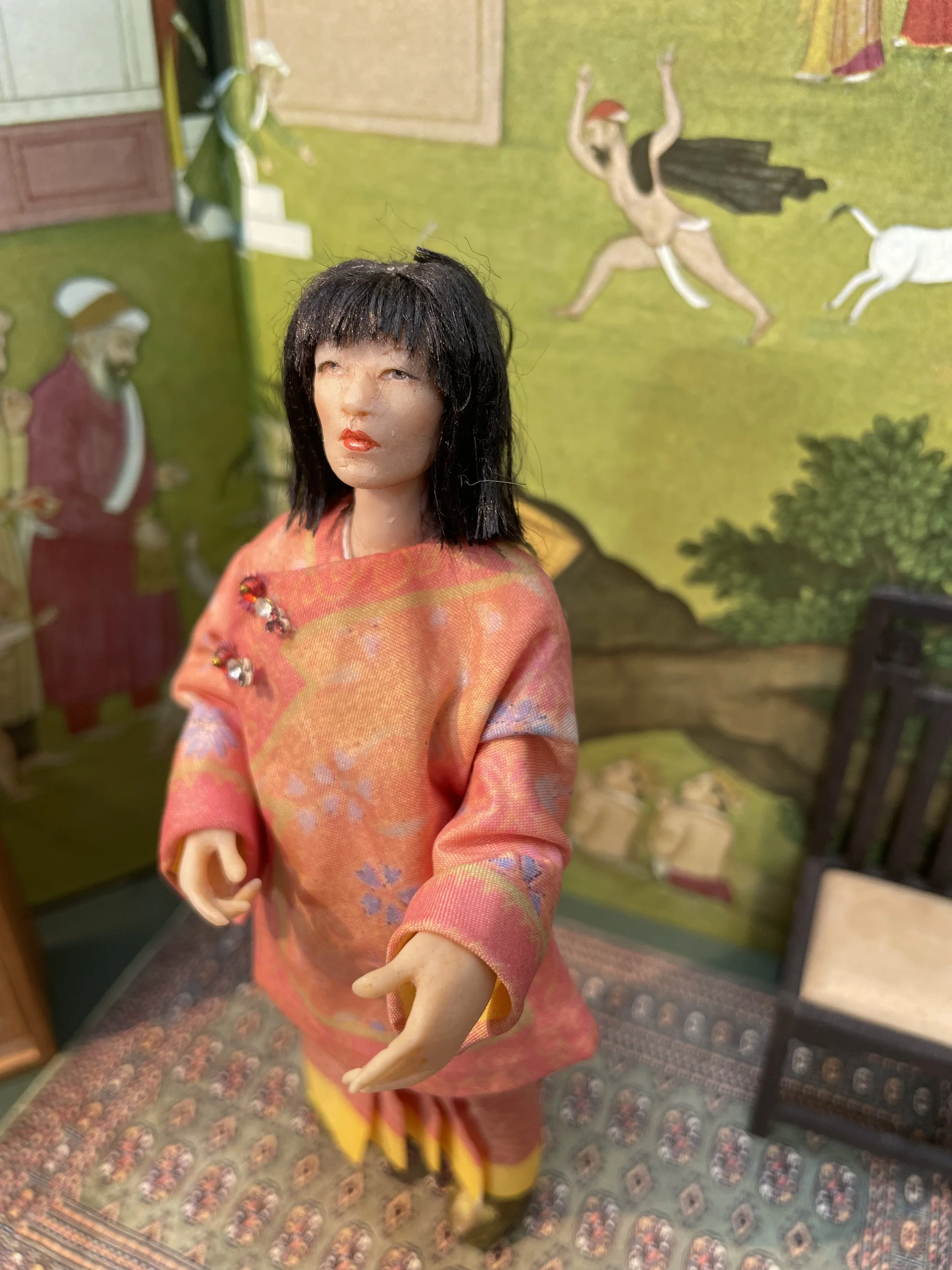 Doll in Asian style dress