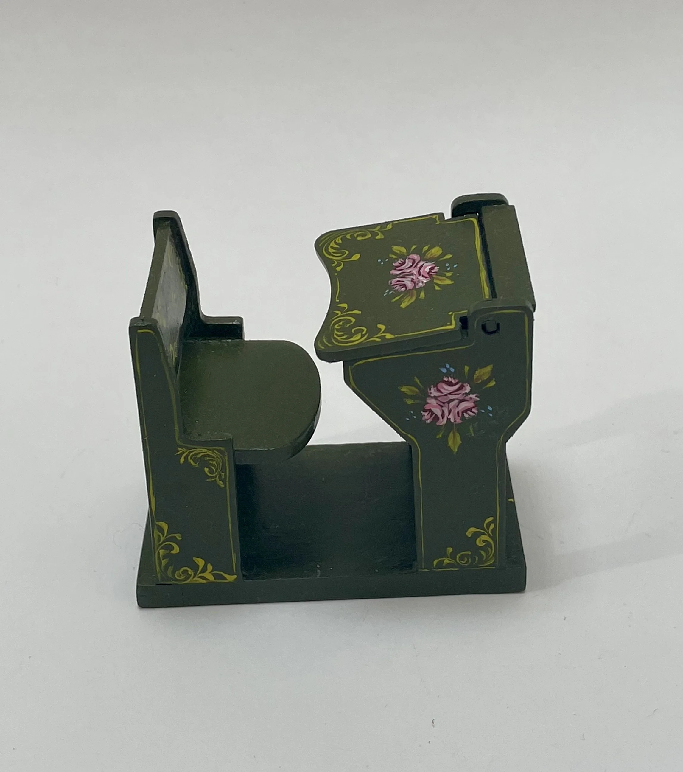 Hand painted school desk & chair