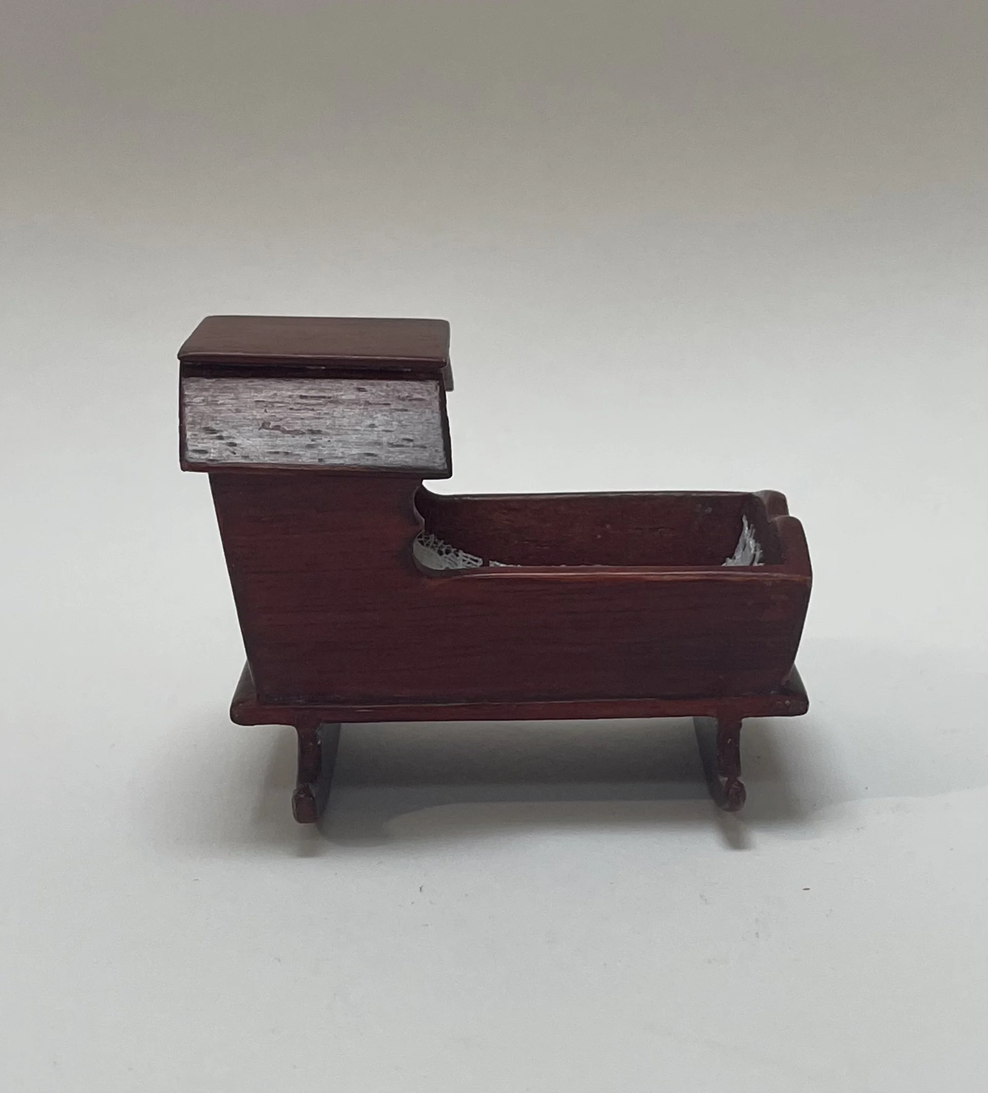 Mahogany rocking cradle