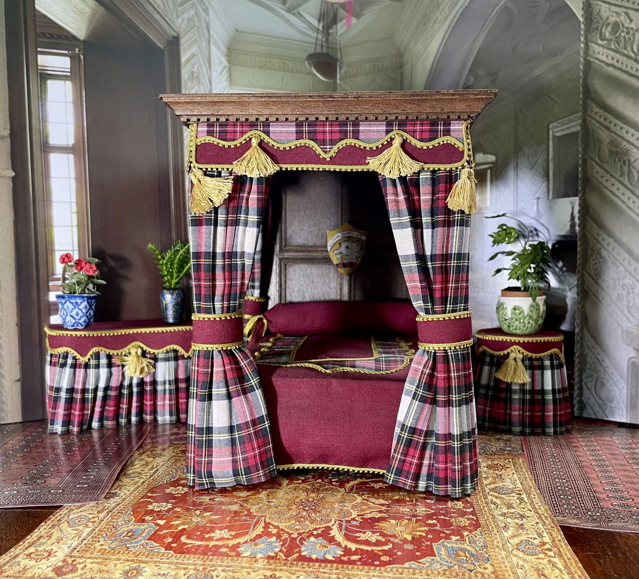Tartan 4 Poster bed set