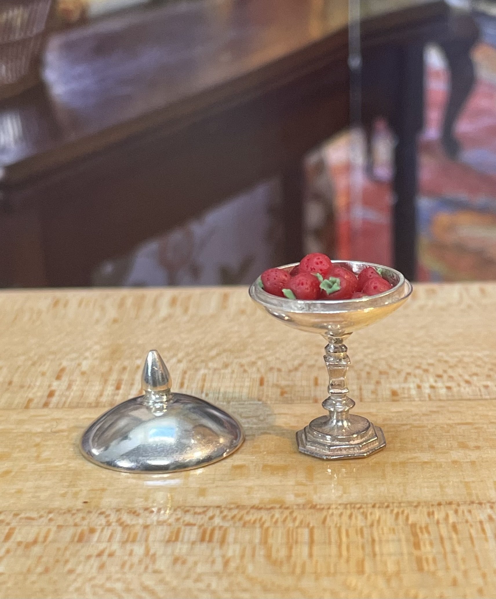 Silver dish with cover