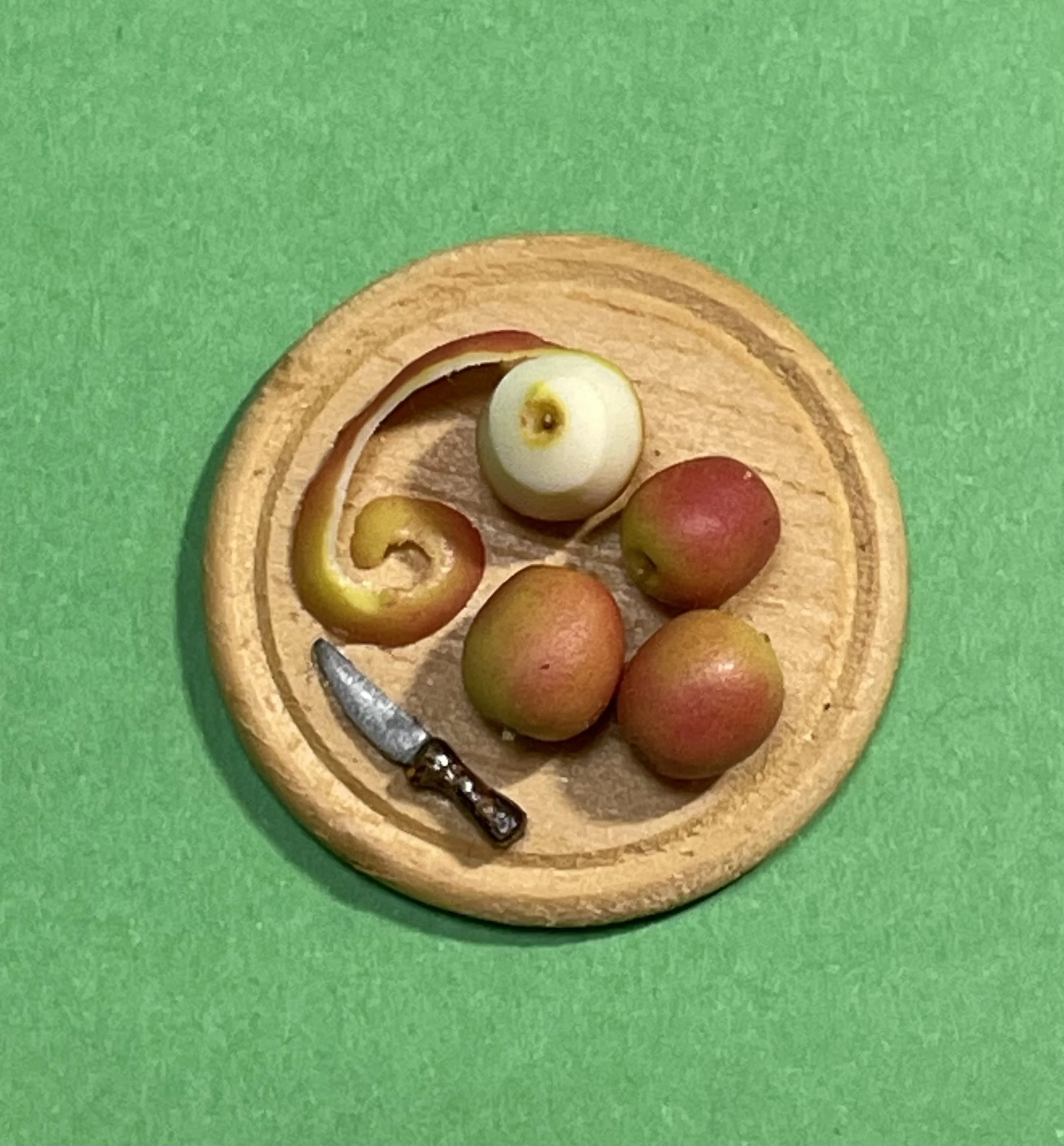 Apples on a board
