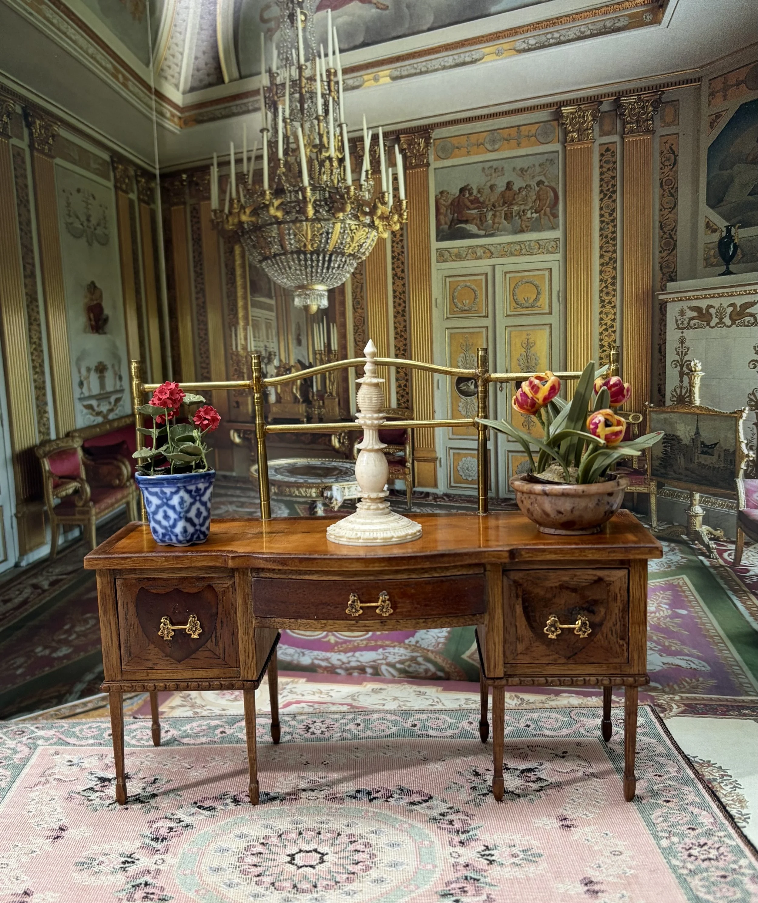 Large sideboard with brass details
