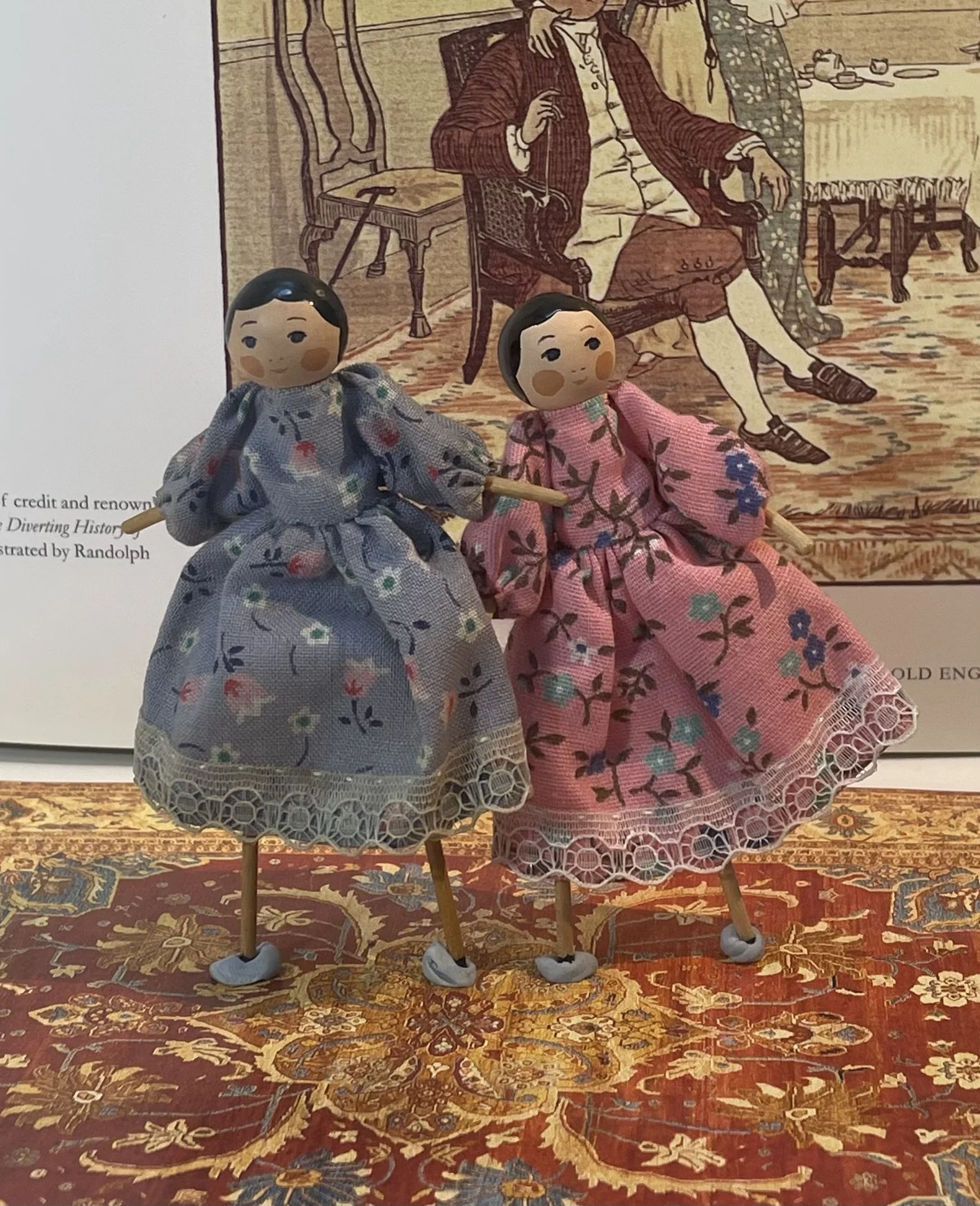 Traditional style peg dolls