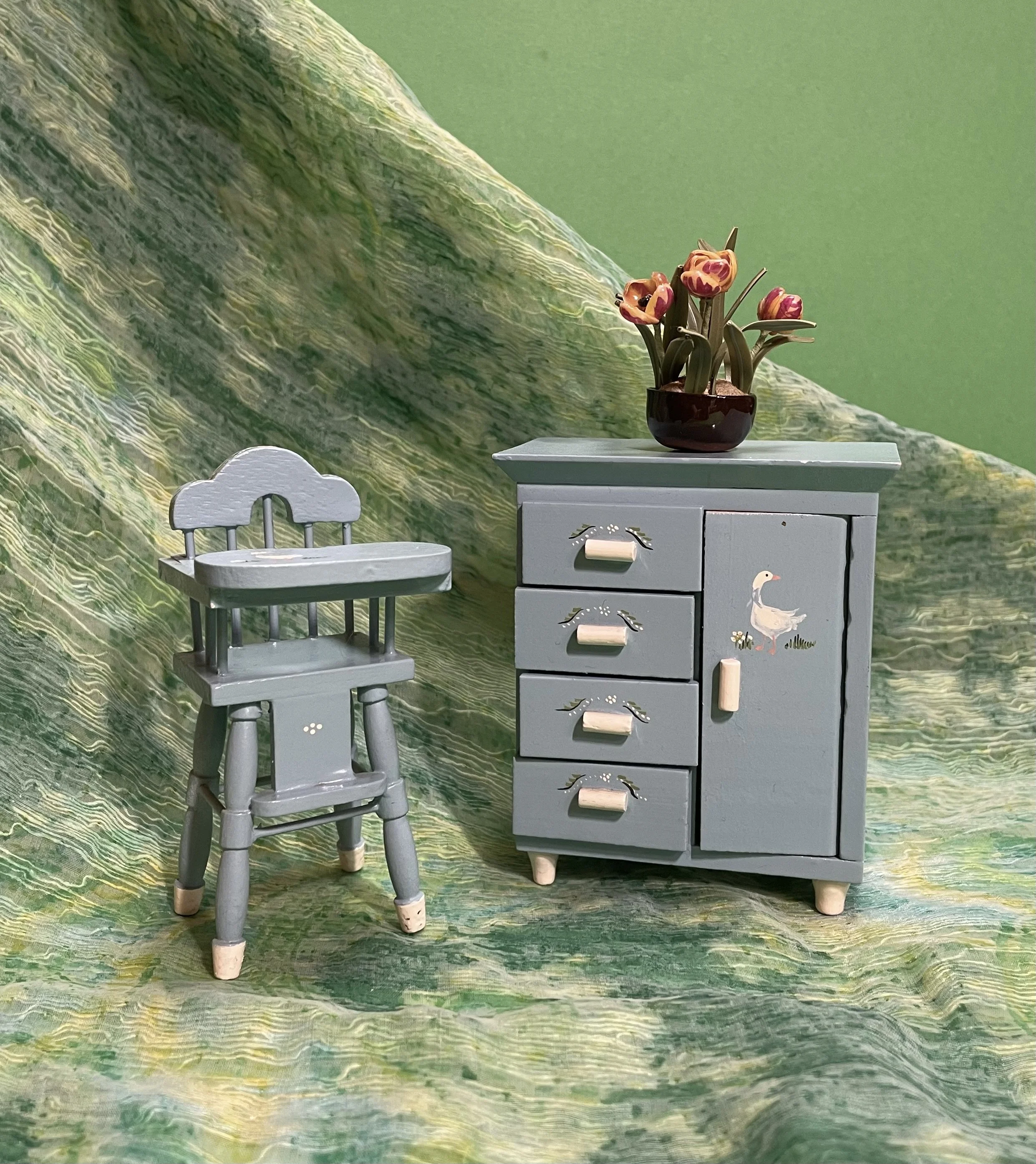 Hand painted nursery furniture