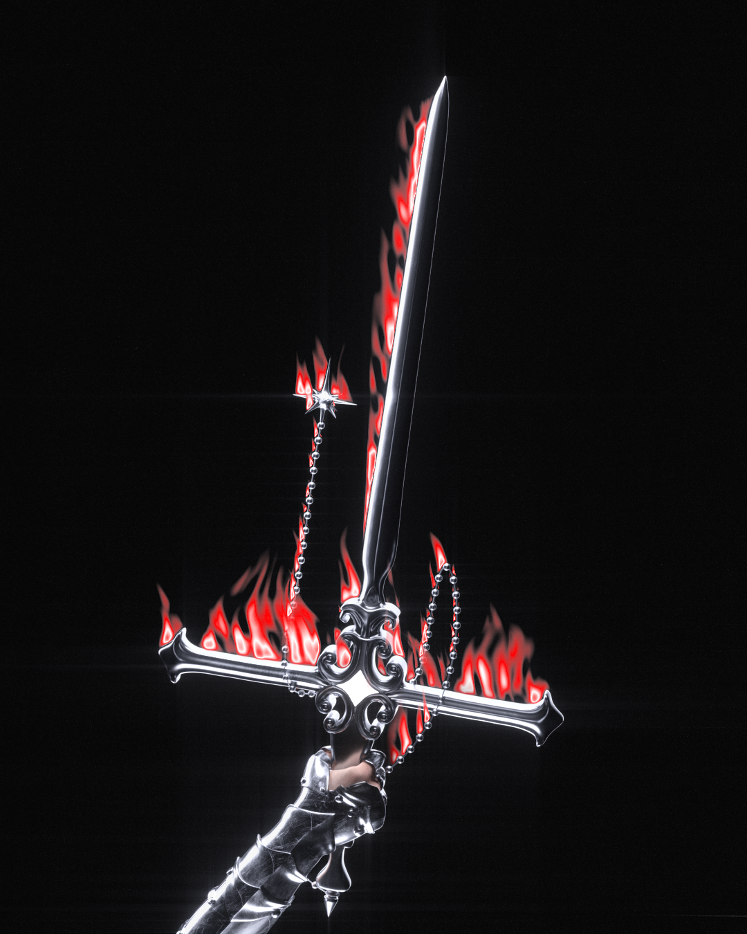 Medieval Chrome Sword