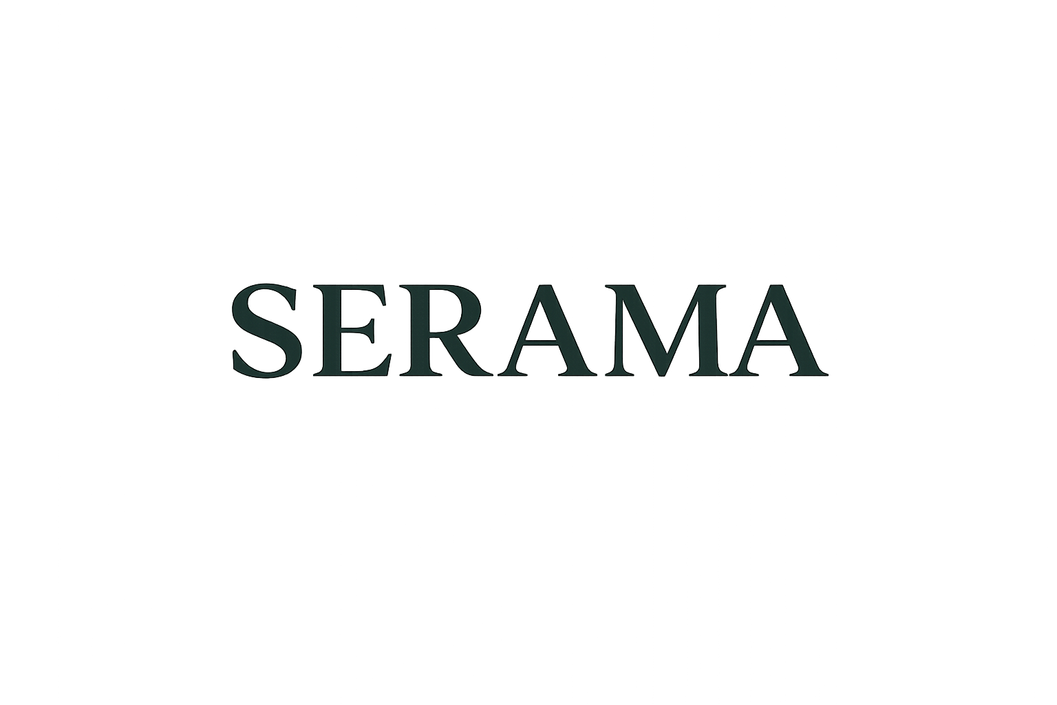 Logo avec le mot 'SERAMA'.