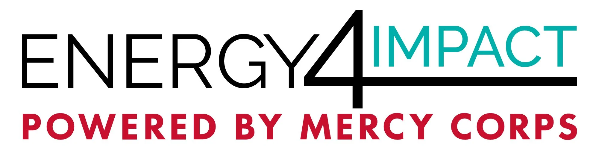 Logo de Energy Impact Powerd by Mercy Corps.