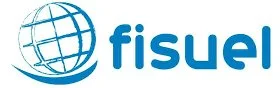Logo de Fisuel avec un globe stylisé et le nom en bleu.