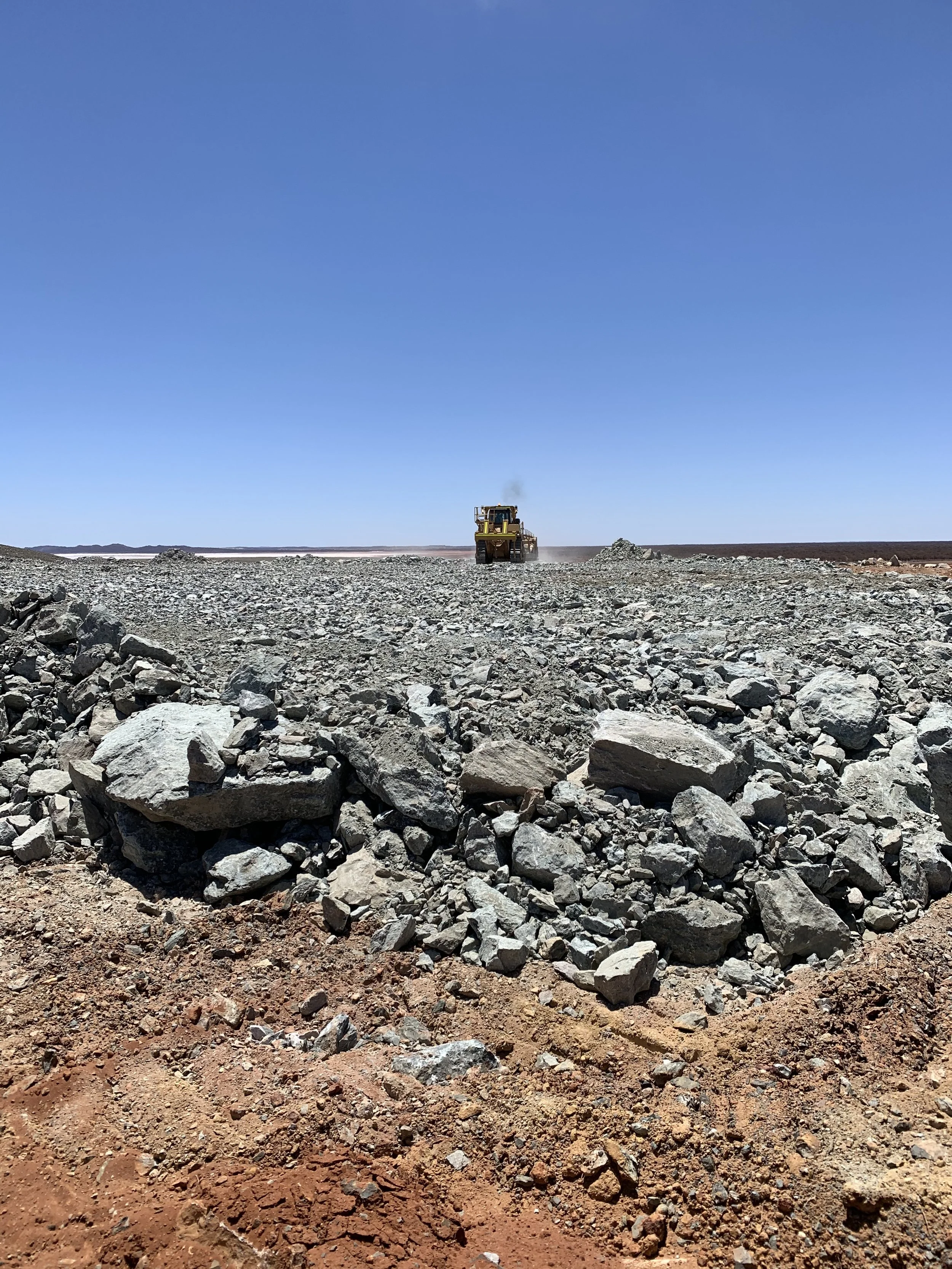 Mining rock waste dump Rehabilitation