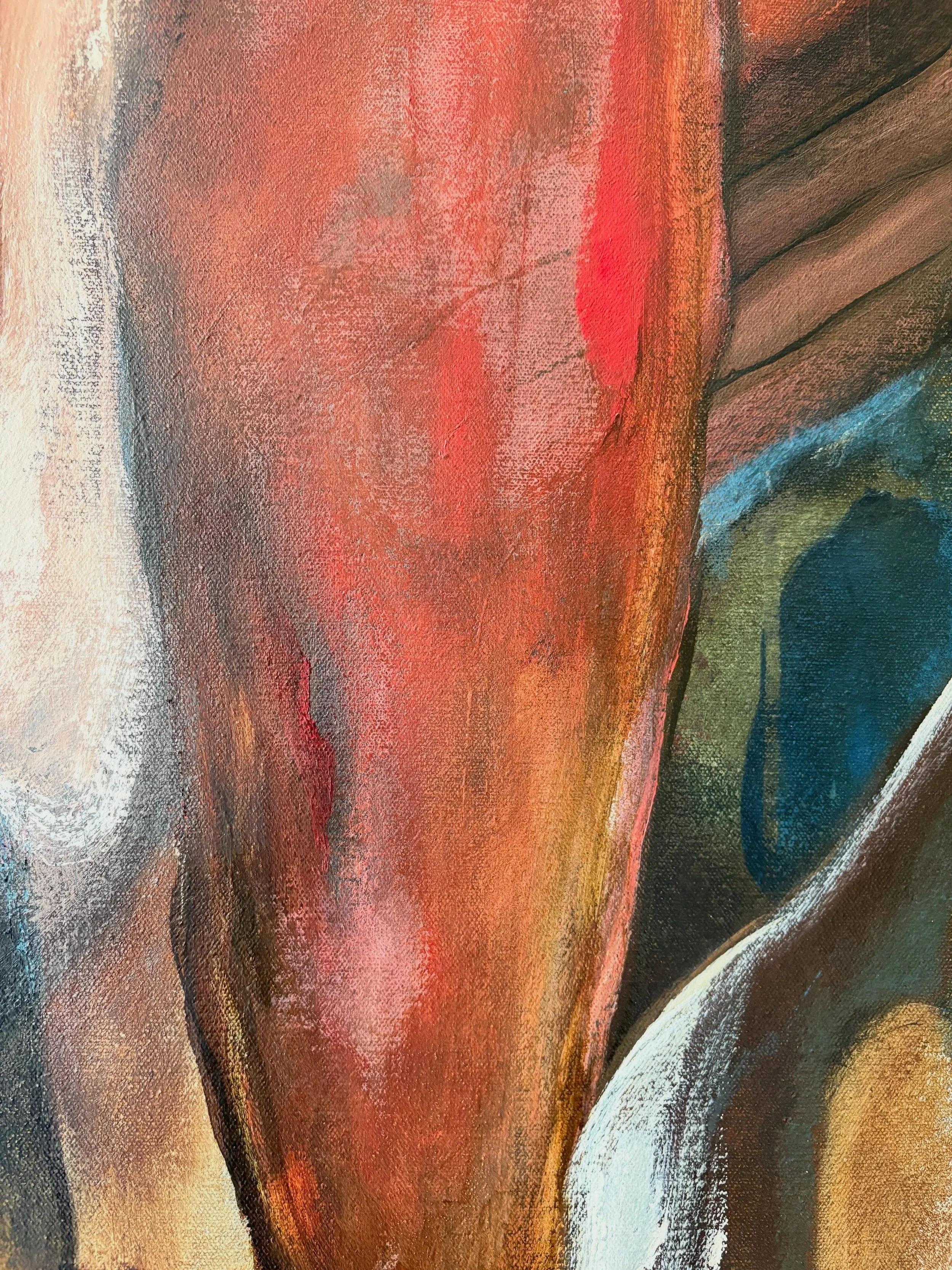 Work in progress&hellip;..coming along nicely.  Few more days to wrestle with a slightly problematic section should see it finished.
.
No title as yet but it is a really exciting piece, lots of new leads to work on that I will likely start exploring 