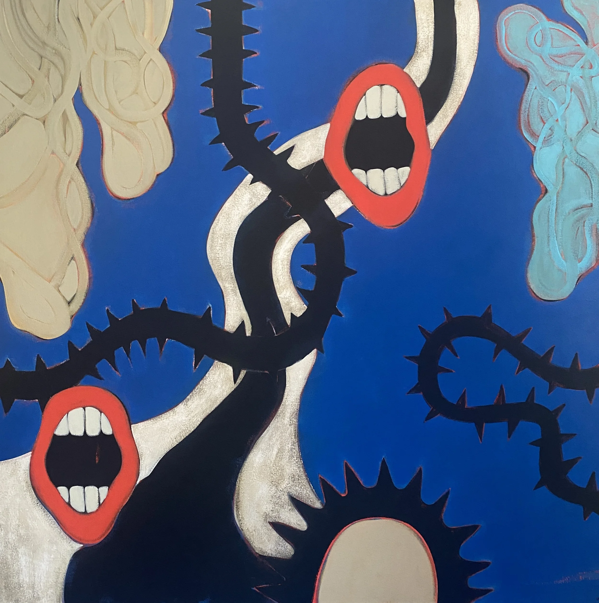 THE GAUNTLET (2023) 120 x 120cm