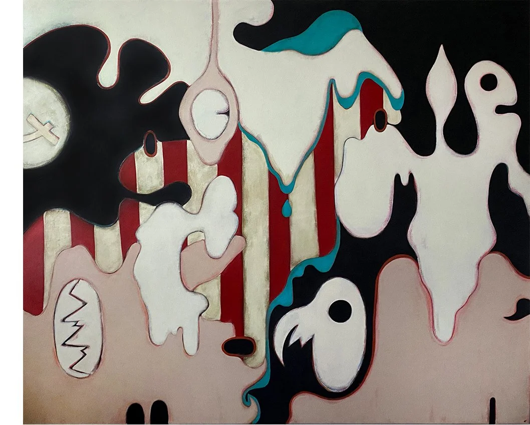 GHOST TOWN, 2023 / £1000 / 170 x 200 cm / Acrylic on canvas