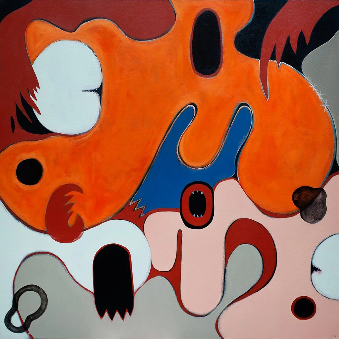 MALCONTENT #2 (2022) 120 x 120 cm