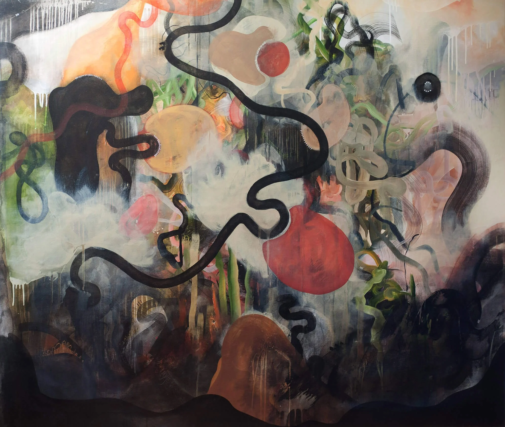 RELENTLESS FECUNDITY (2021) 140 x 160 cm
