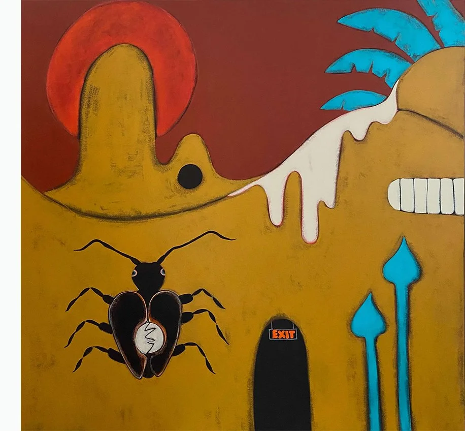 RUBICON, 2023 / £1000 / 155 x 155 cm / Acrylic on canvas