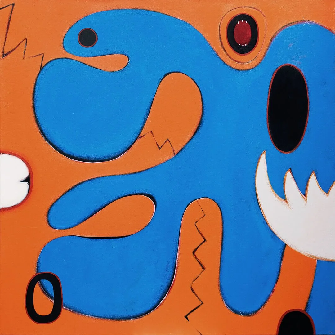 MALCONTENT #3 (2022) 120 x 120 cm