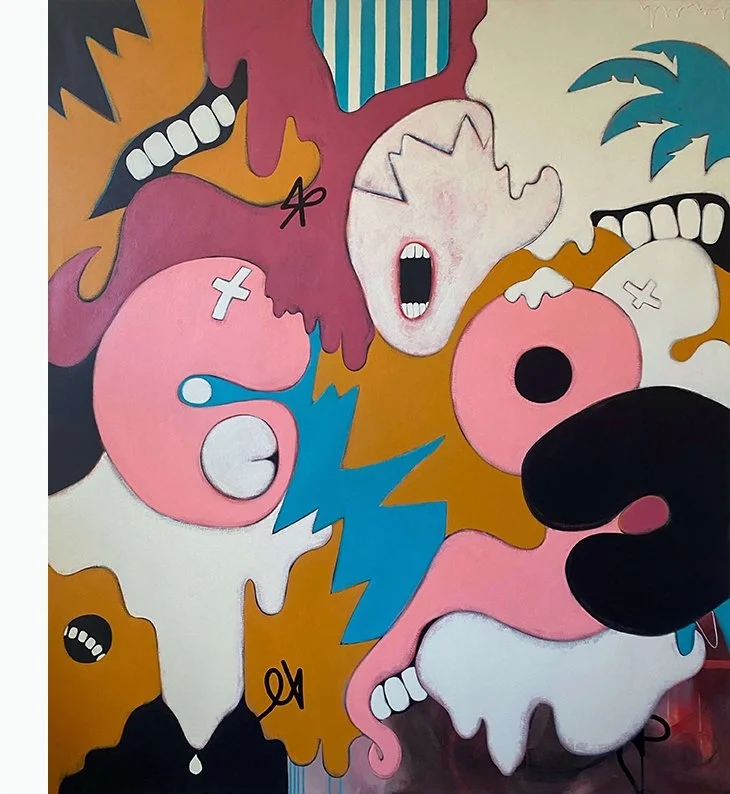 TEENAGE DREAM, 2023 / £1000 / 170 x 200 cm / Acrylic on canvas