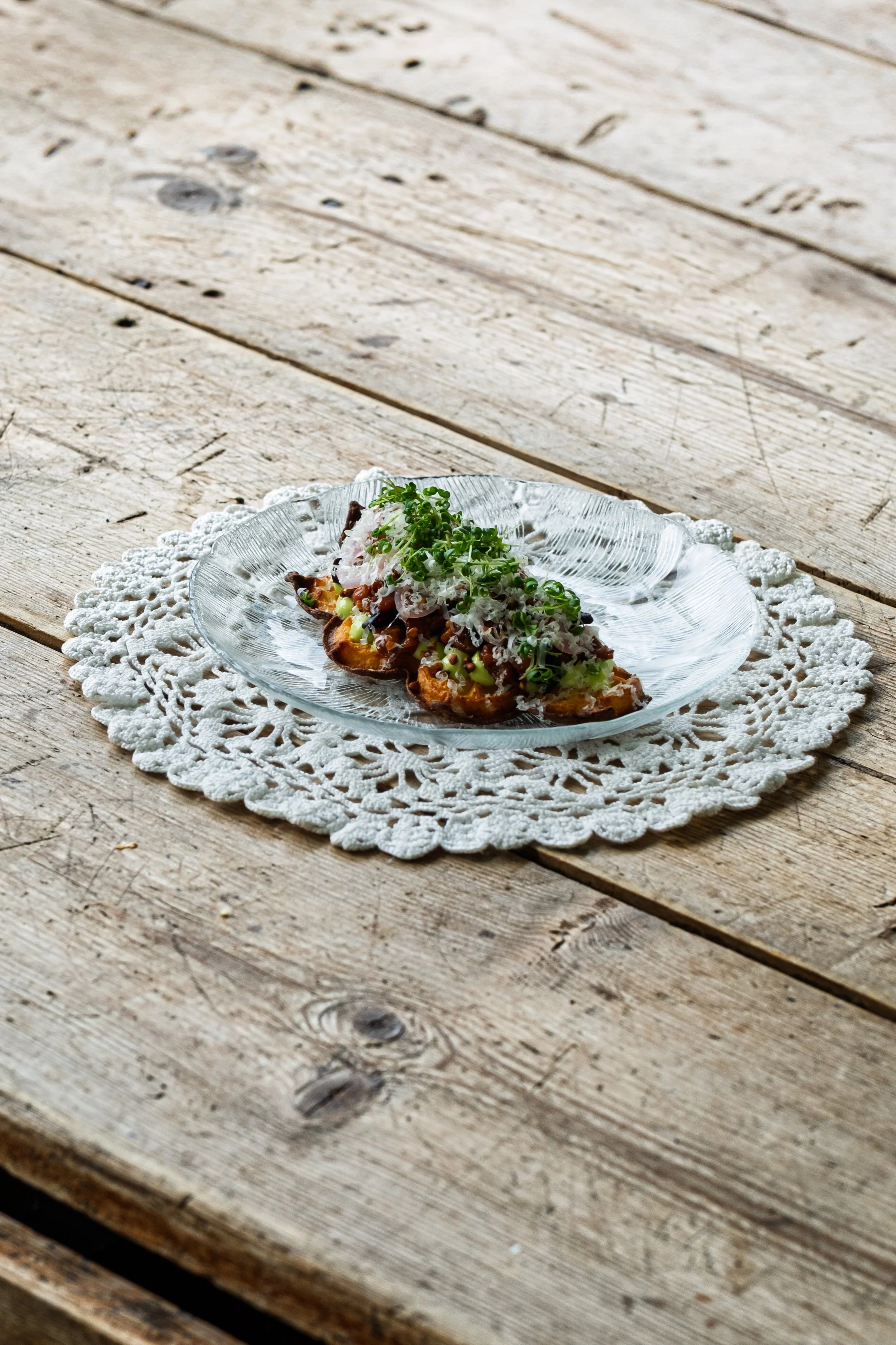 Potetvaffel | urtesmør | Tartar - Fredric Eugen Haltvik