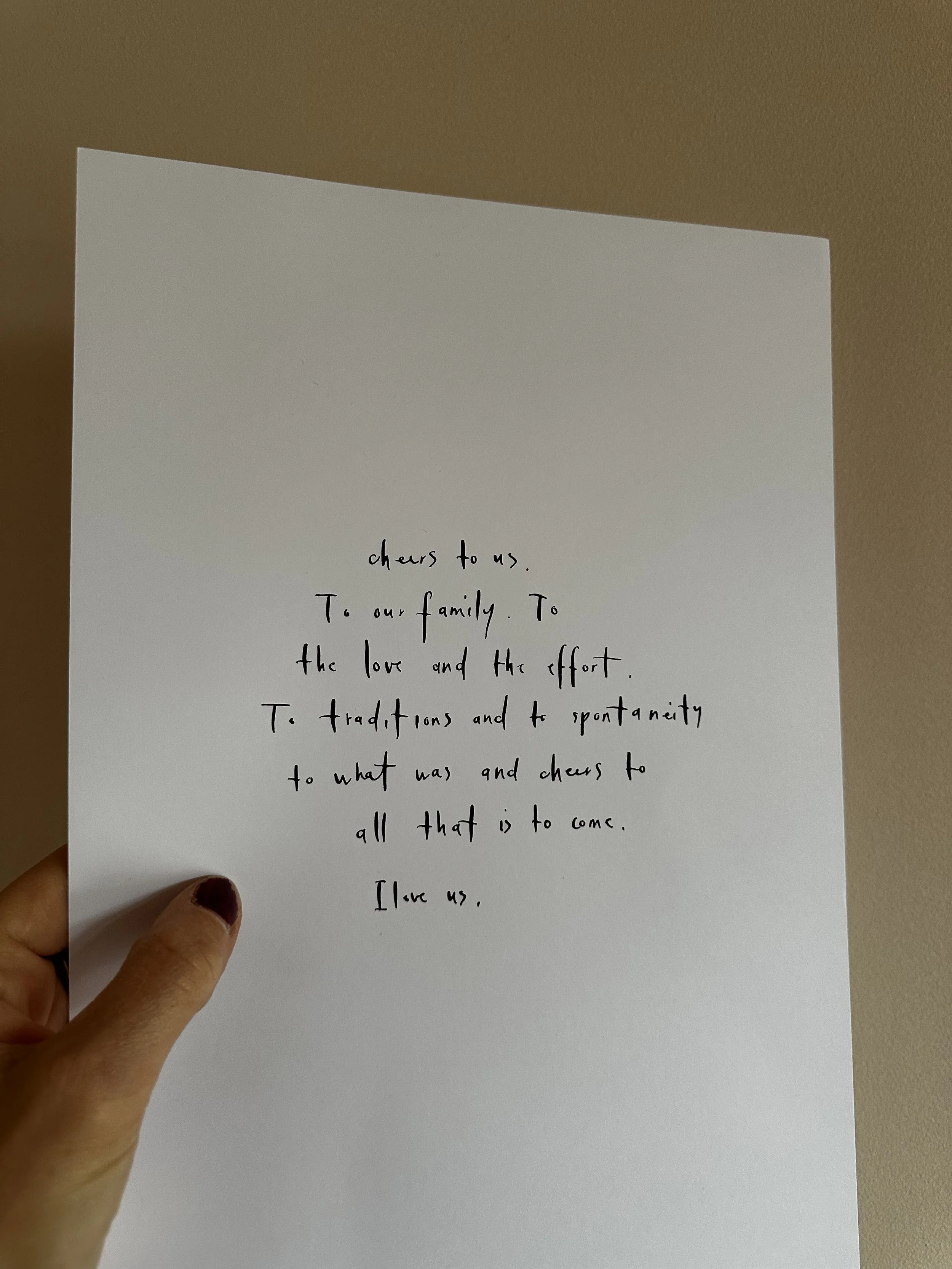 Jouw cheers - jouw tekst A4