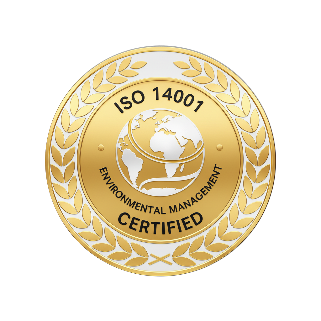 Gold badge for ISO14001 certification