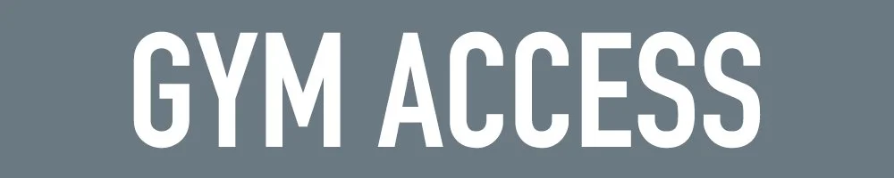 Image of the words GYM ACCESS