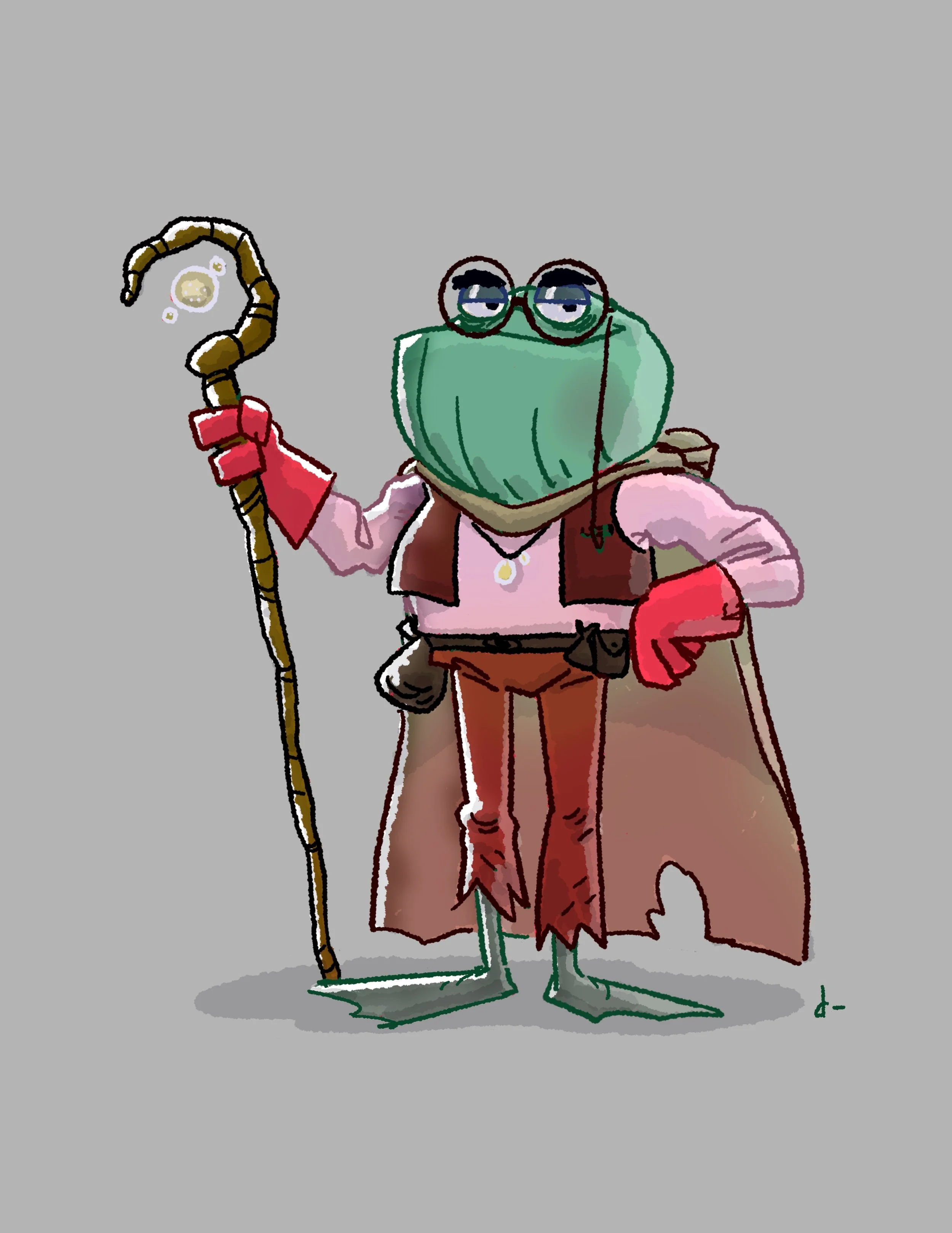 Frog Mage - Charcater Design