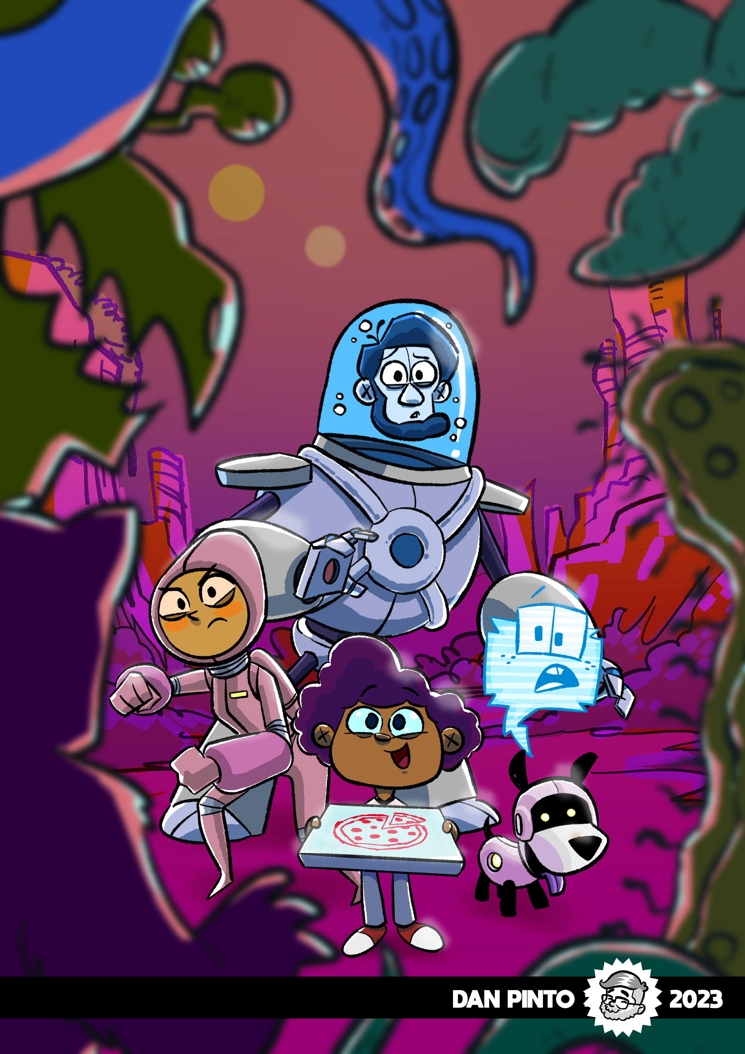 "The Pizza Shop at the End of the Universe" - Concept Art