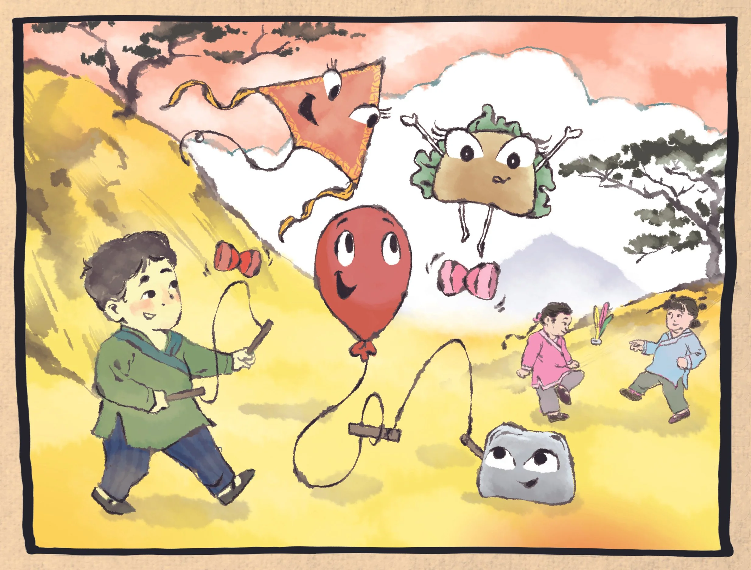 "Rock, Taco, Balloon" - Concept Art