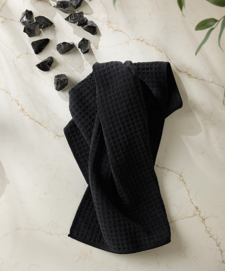Geometry Onyx Truffle Hand Towel
