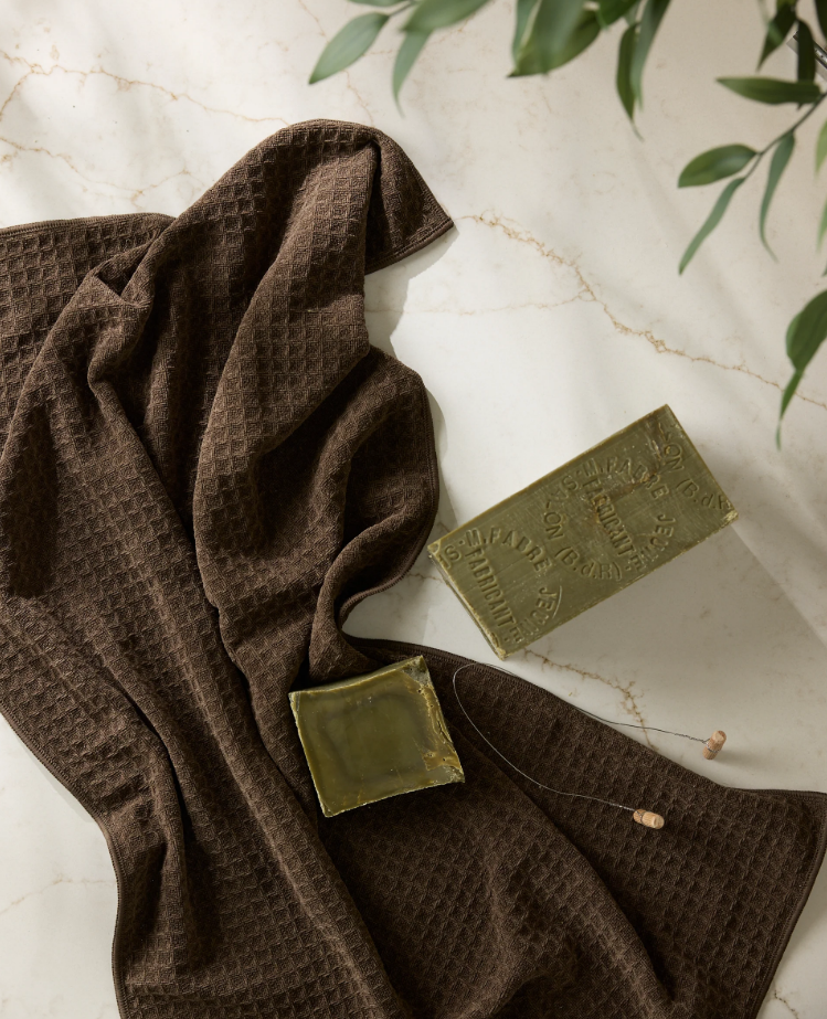 Geometry Espresso Truffle Hand Towel