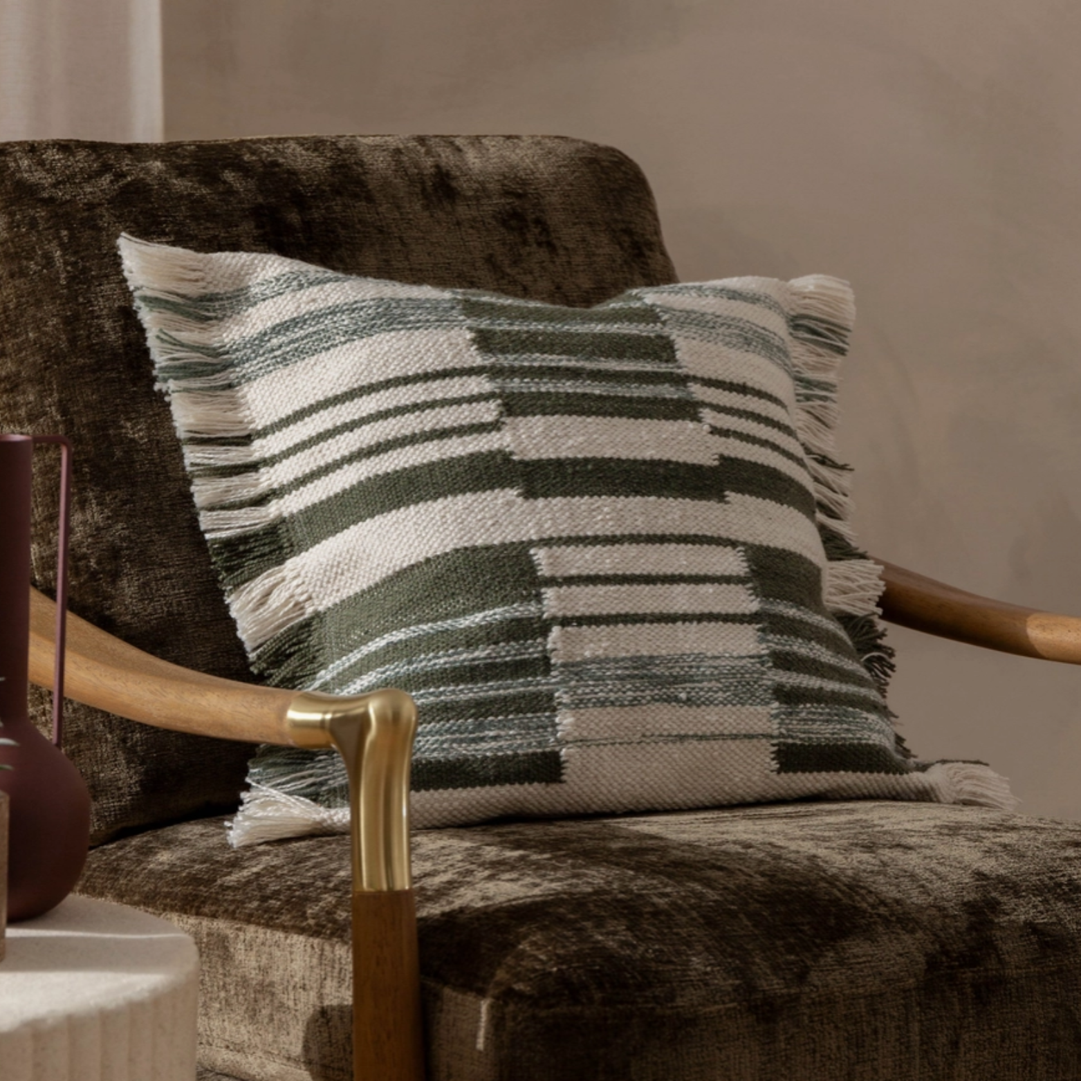 Torode Woven Cushion in Sage