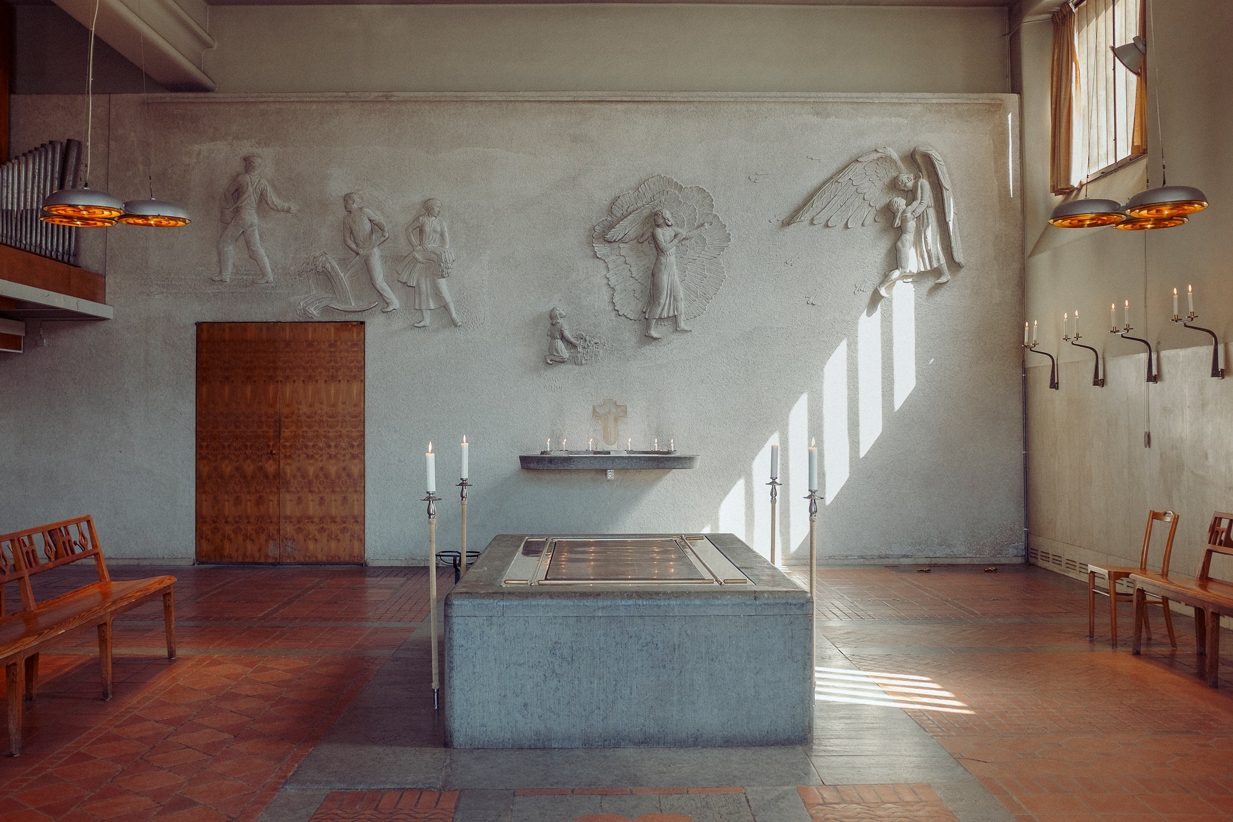 Skogskyrkogården i Stockholm. Trons kapell.