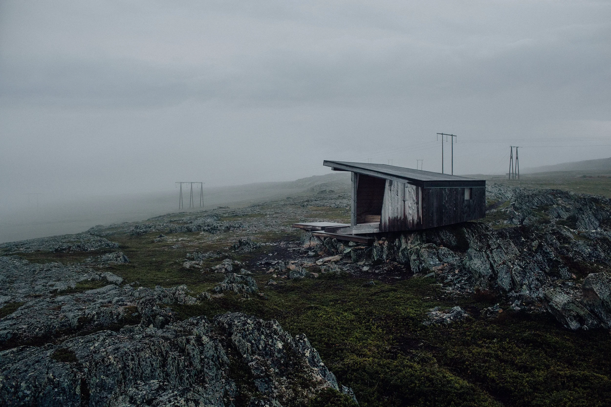 Fuglekikkerskjul langs nasjonal turistveg Varanger.