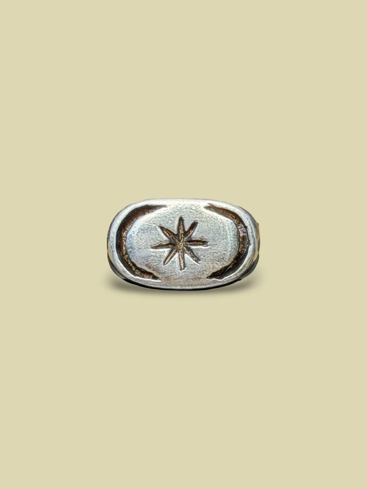 Star + Moon Signet Ring
