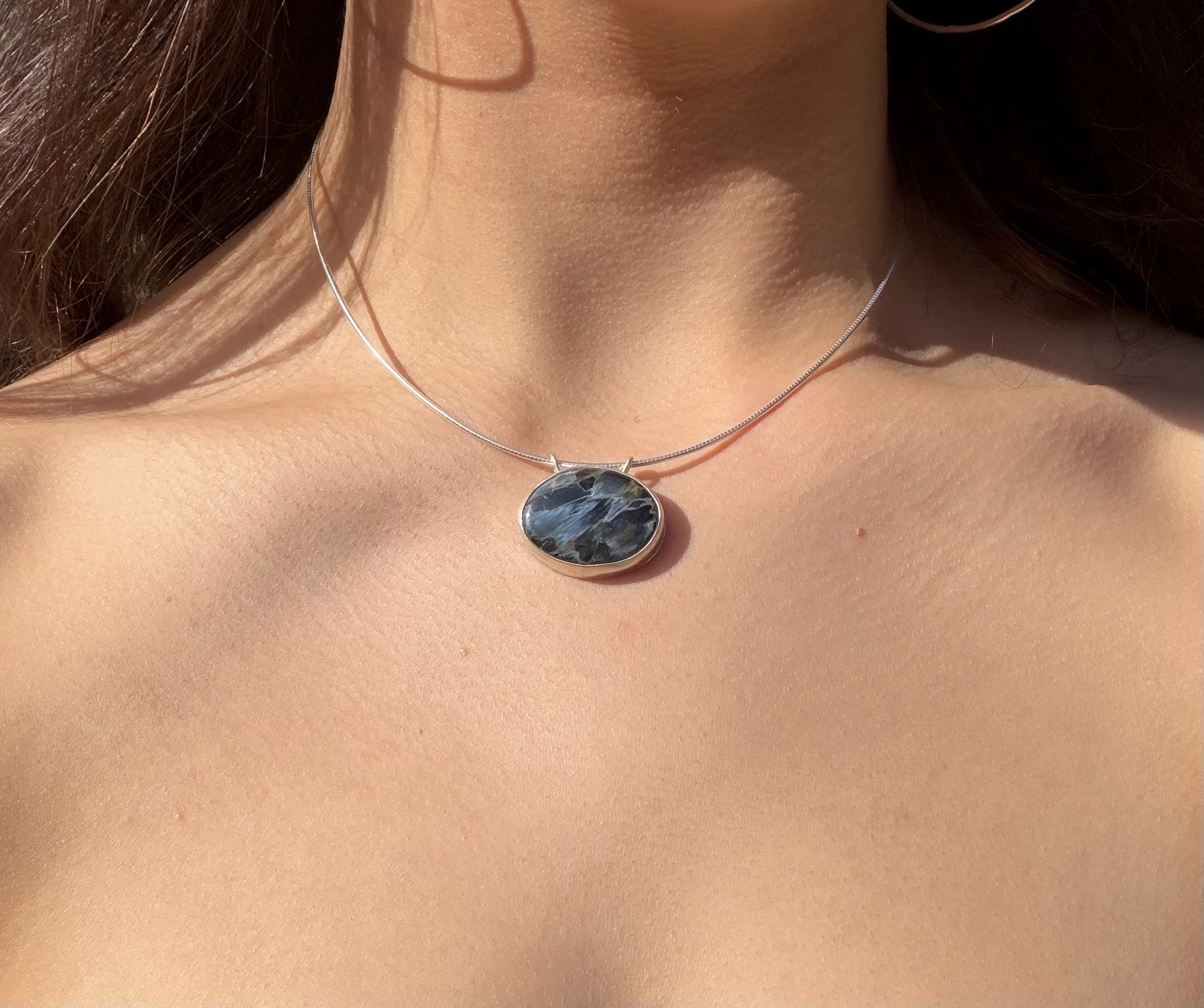 Blue Pietersite Pendant
