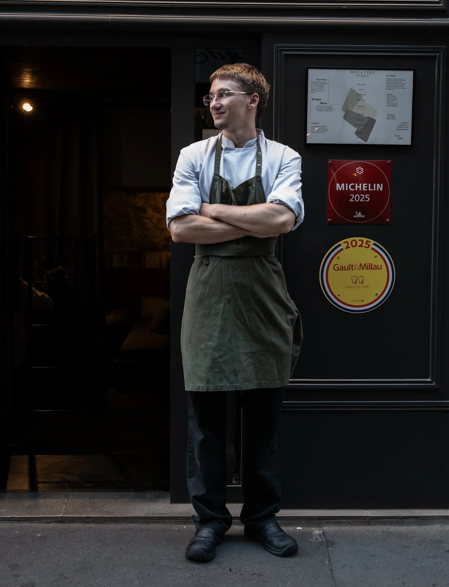 Meet our team! 
Corentin is part of the new generation, our pastry apprentice is splitting his time between NHOMe and &Eacute;cole M&eacute;d&eacute;ric.

His soft spot? Financiers: soft, buttery, and perfectly golden.

📷 @byanaisfremont 
#teamwork 