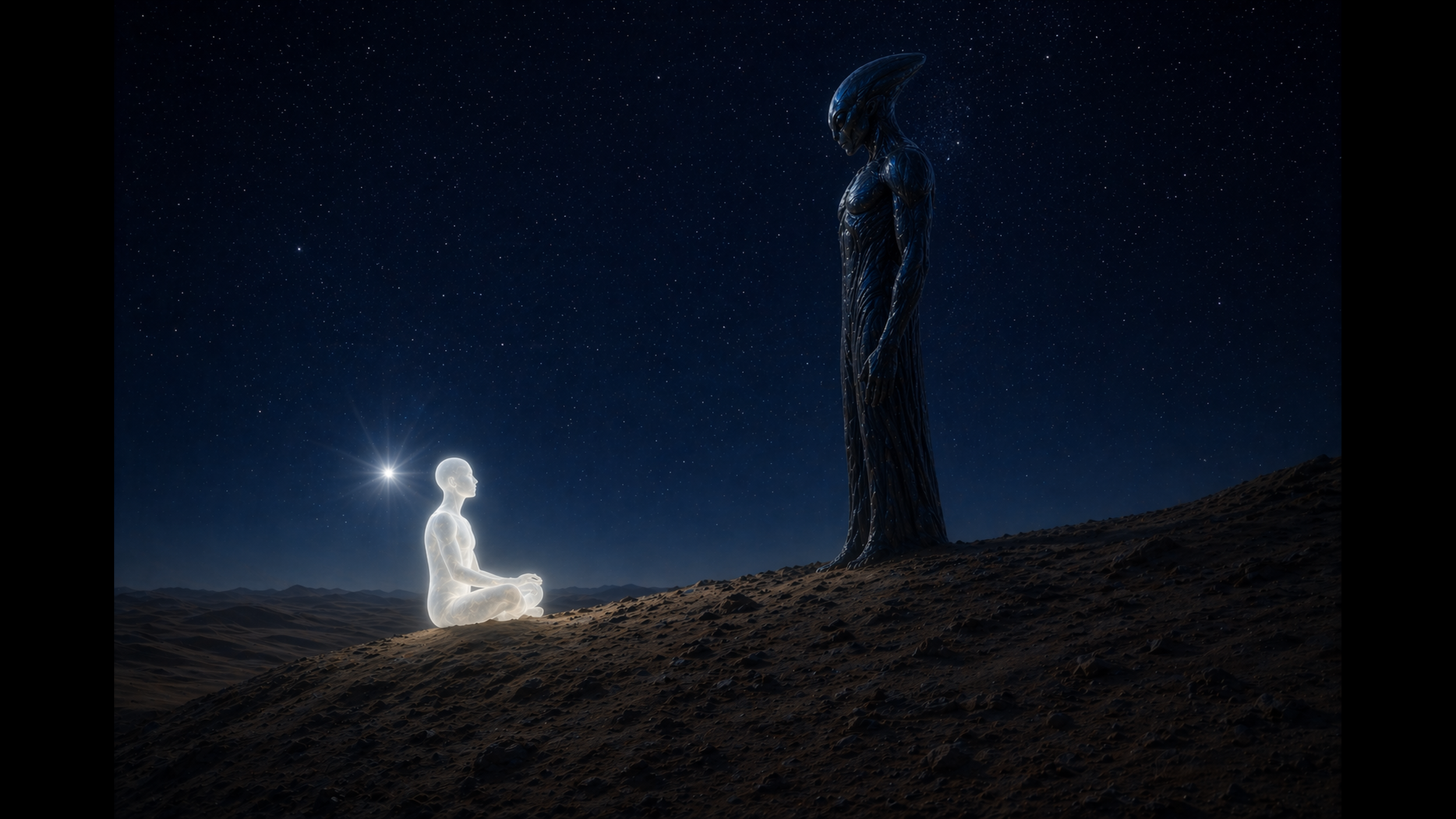 Western Sahara Desert, Twilight Under Sirius