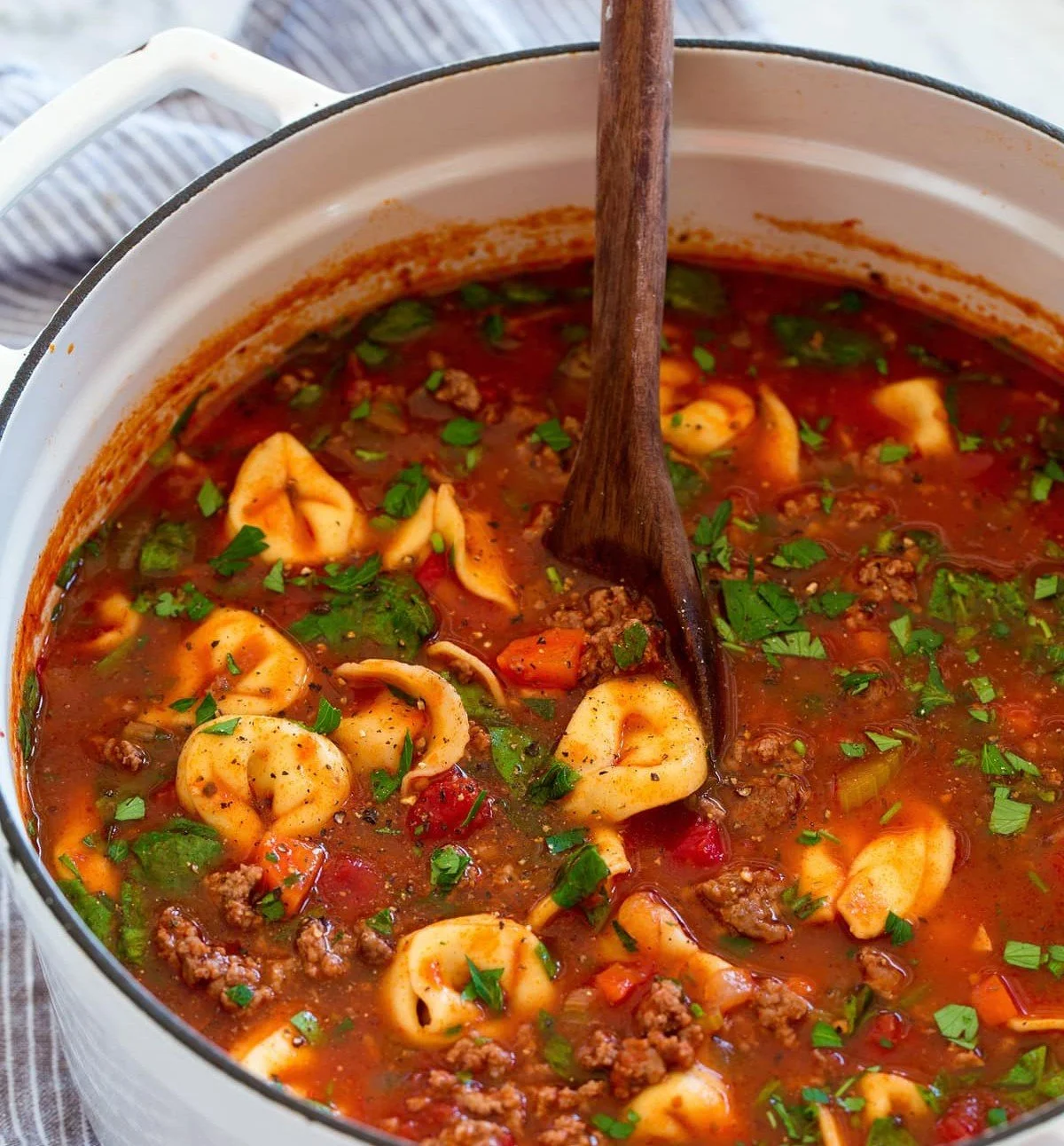 Beef Tortellini Soup