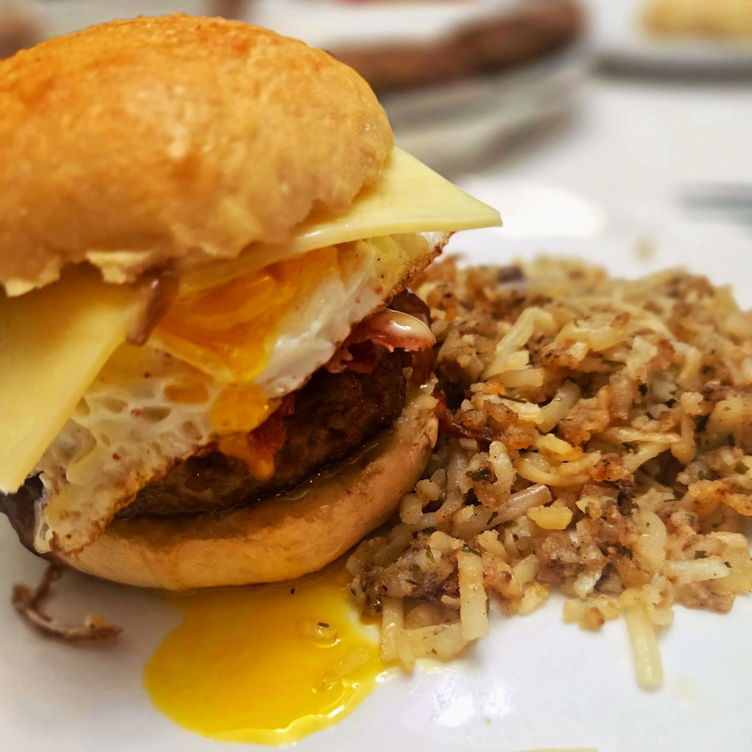 Get Yolked Burger with Maple Aioli