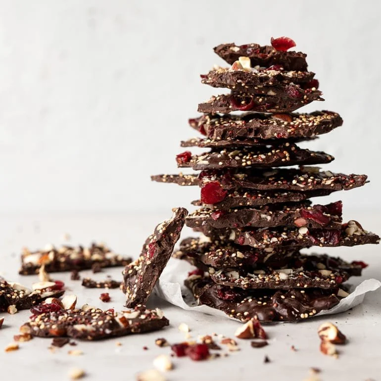 Crunchy Chocolate Raspberry Bark
